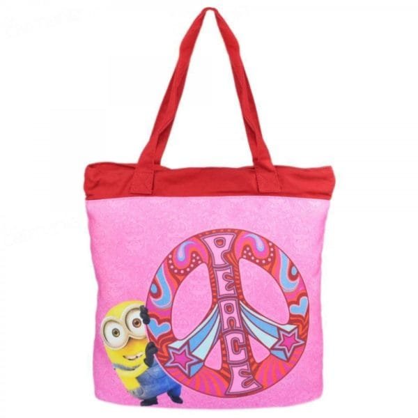 Bolsa Tote Bag Minions Peace 20142 Xeryus S/l - ROSA