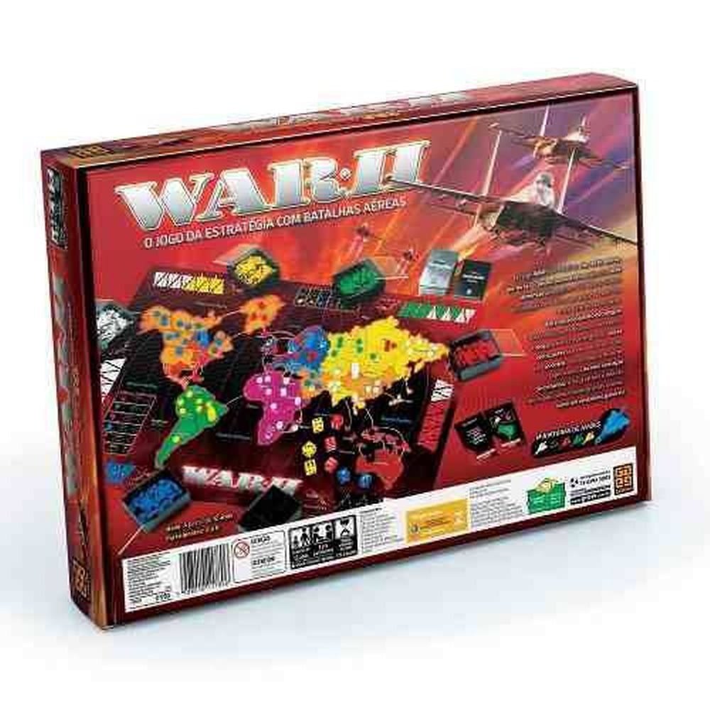 Jogo de tabuleiro infantil war ii com cartas E dados grow no Shoptime