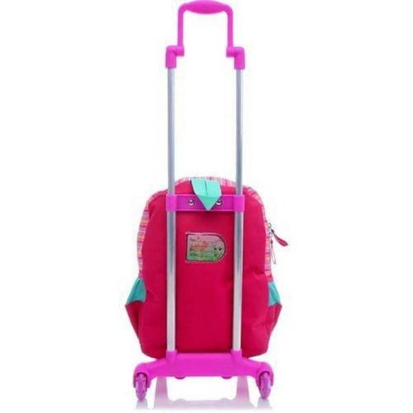 Mochila De Rodinhas Sestini G 15y Rosa E Verde Polly - Image 3