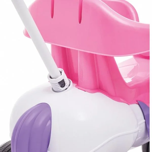 Triciclo Infantil Empurrar Passeio Poto Rosa Calesita 1012 - Imagem 4