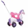 Triciclo Infantil Empurrar Passeio Poto Rosa Calesita 1012 - Imagem 2