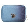 Estojo Box Necessaire Capricho Lantejoula Azul 11929 DMW