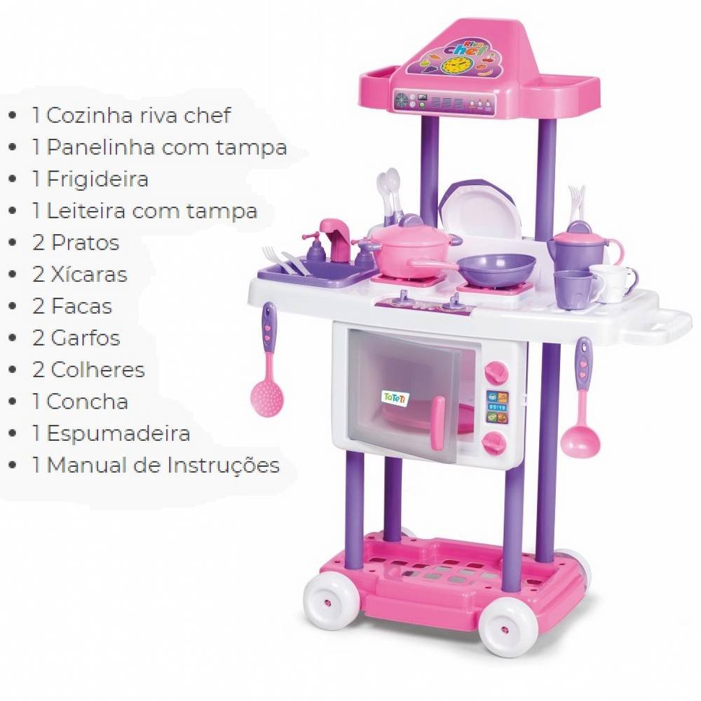 Jogo de cozinha infantil amarelo