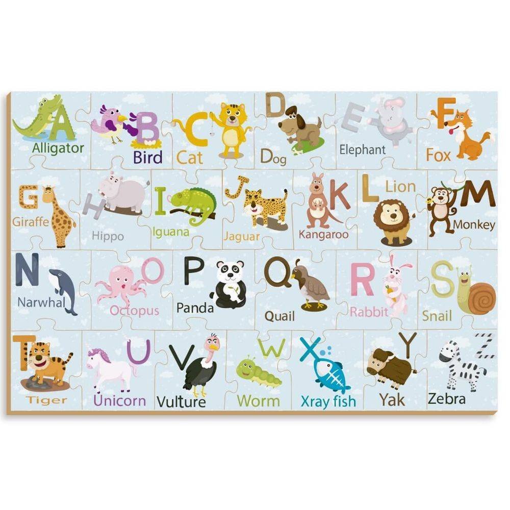Quebra-cabeça Alfabeto em Inglês - 26 peças - Amona
