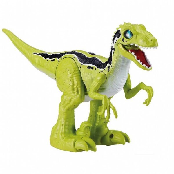 Robo Alive Dinossauro Rampaging Raptor Verde +Ovo Dino Slime - Image 2