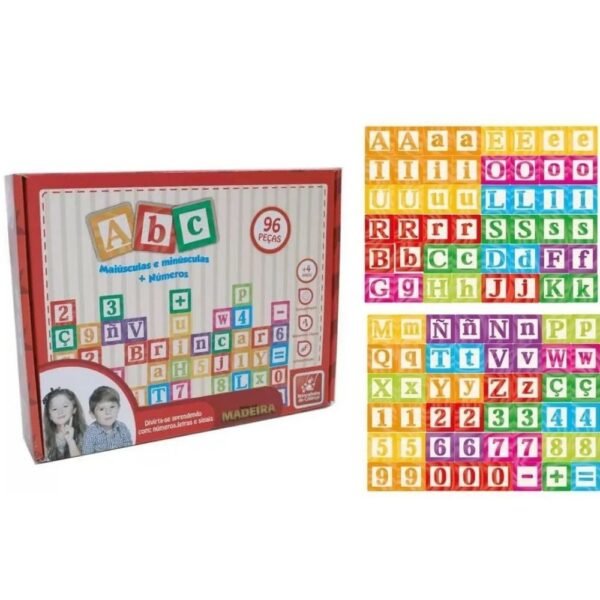 Jogo Educativo ABC Maiusculas e Minusculas 96 Pcs +4 Anos - Image 3