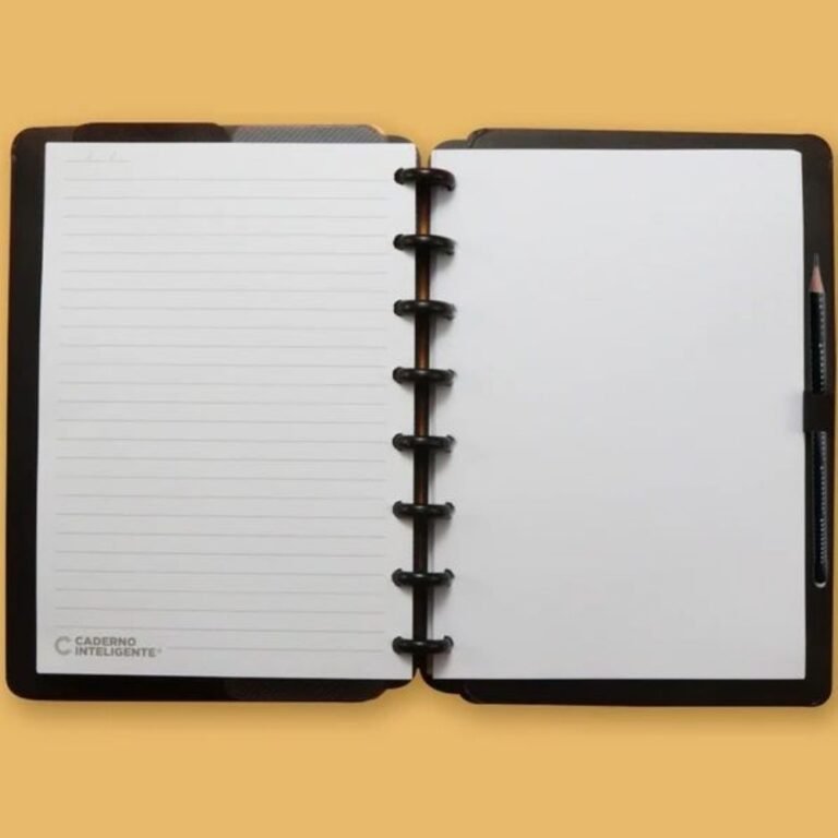 Caderno Inteligente A5 Pequeno Basic Black 80 Folhas – Papelaria Pigmeu