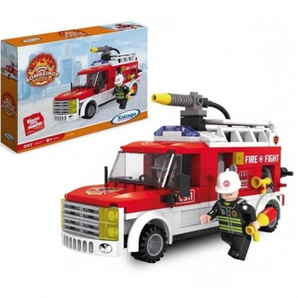 Blocos de Montar Bombeiros Caminhao 207 Pecas 02598