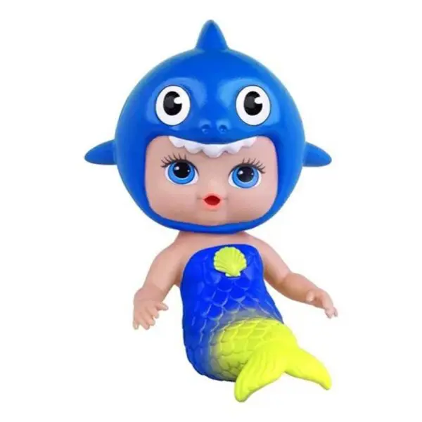 Boneca Acqua Toys Tubaraozinho Bebe Shark Azul Super Toys - Imagem 2