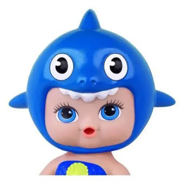 Boneca Acqua Toys Tubaraozinho Bebe Shark Azul Super Toys - Imagem 3