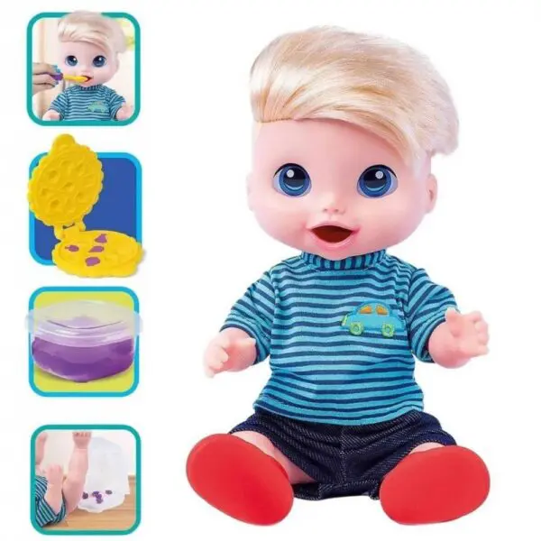 Boneco Babys Collection Come E Faz Coco de Massinha Supertoy - Imagem 2