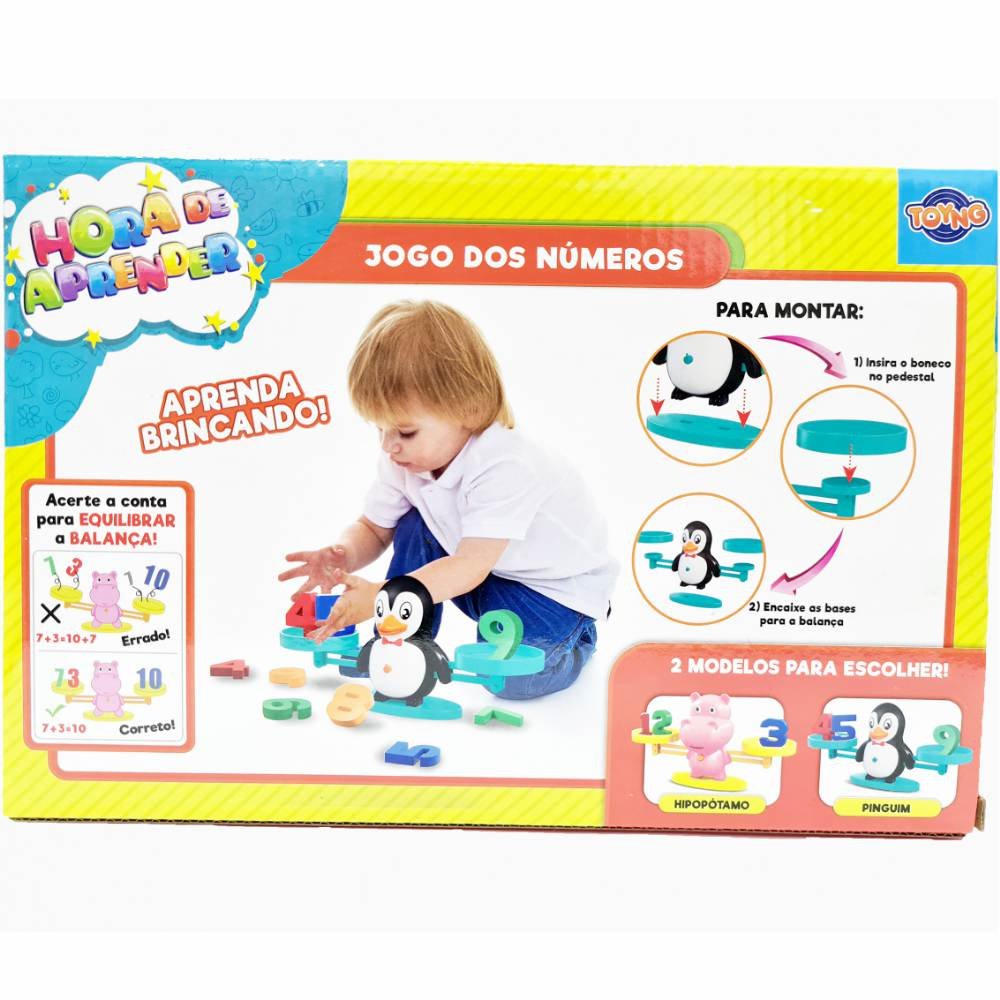 Brinquedo Didatico Jogo dos Numeros Balanca Pinguim +3 Toyng – Papelaria  Pigmeu