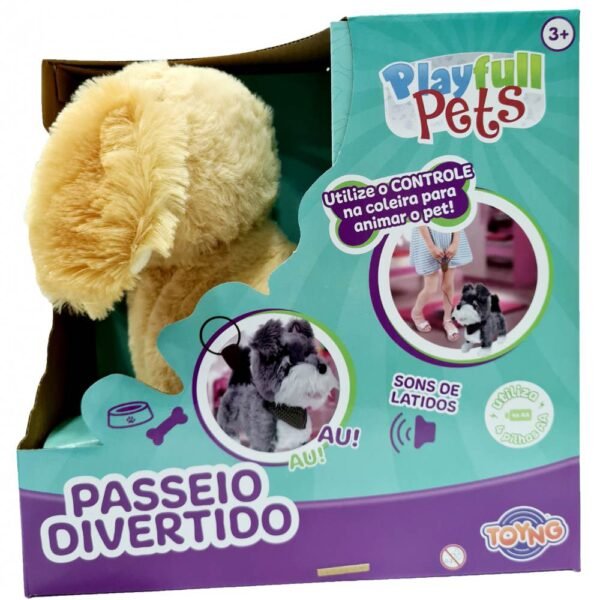 Cachorrinho de Controle Movimento e Som Playfull Pets Bege - Image 5