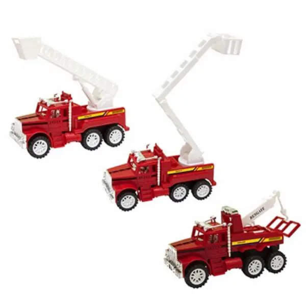 Carrinho Caminhao Bombeiro Friccao e Articulado 14Cm Sortido - Imagem 2