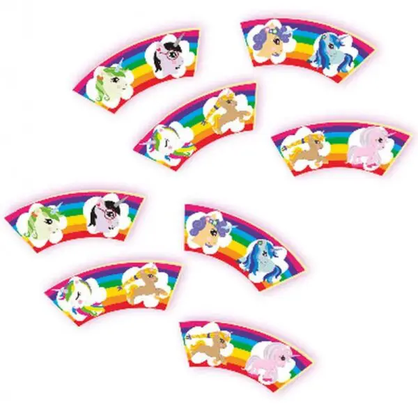 Jogo Domino Unicornios Em Madeira 48 Pecas +3 Anos - Imagem 2