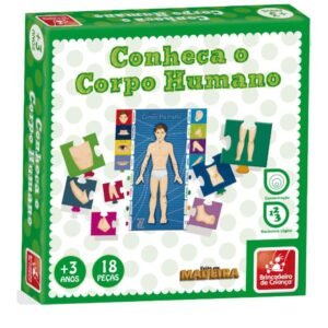 Jogo Educativo Conheca Corpo Humano 18 Pecas Madeira