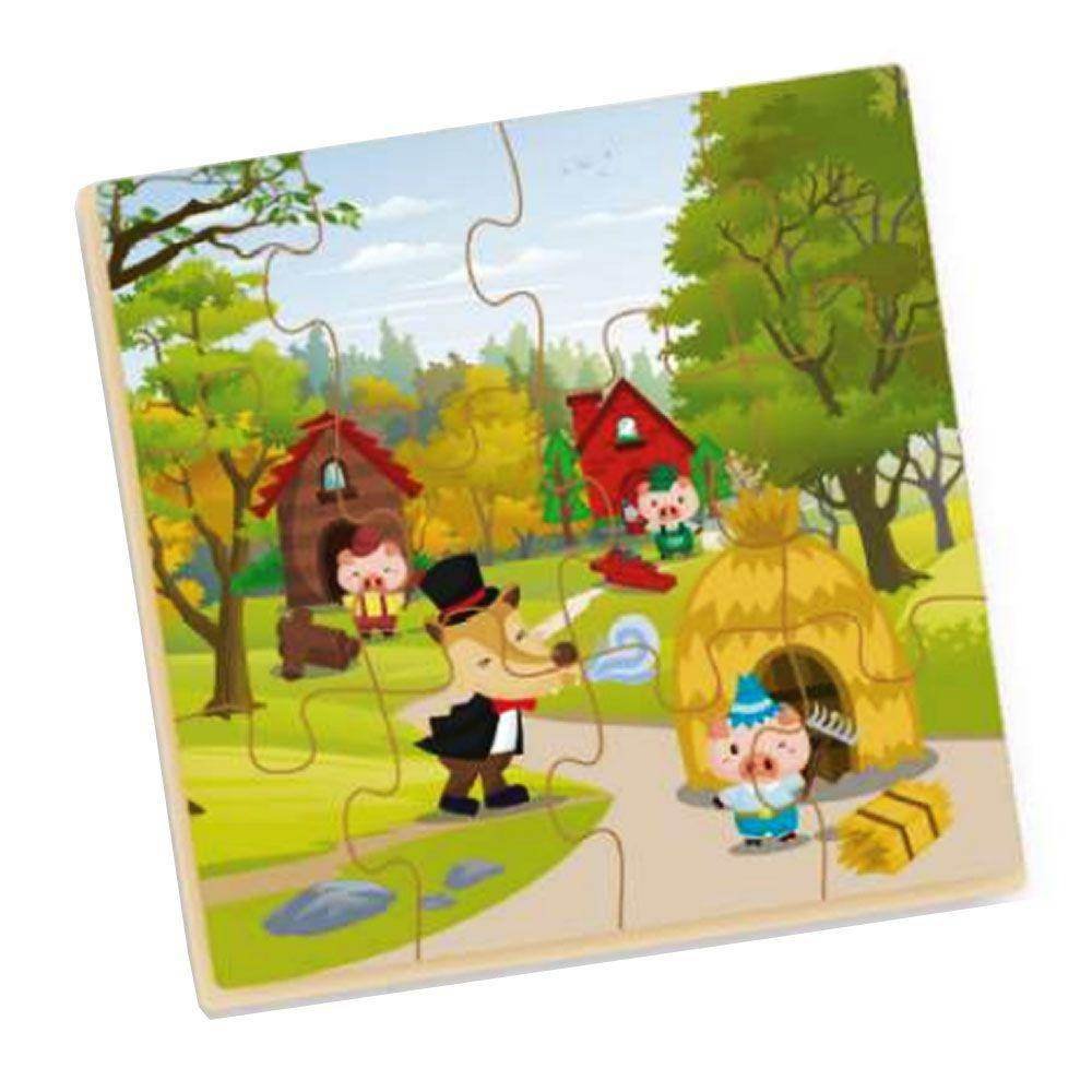 Jogo de quebra-cabeça para crianças pequenas com um lindo touro pastando  perto do quintal e quebra-cabeças faltando.