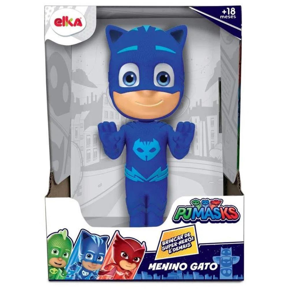Boneco Menino Gato PJ Masks Em Vinil Elka – Papelaria Pigmeu