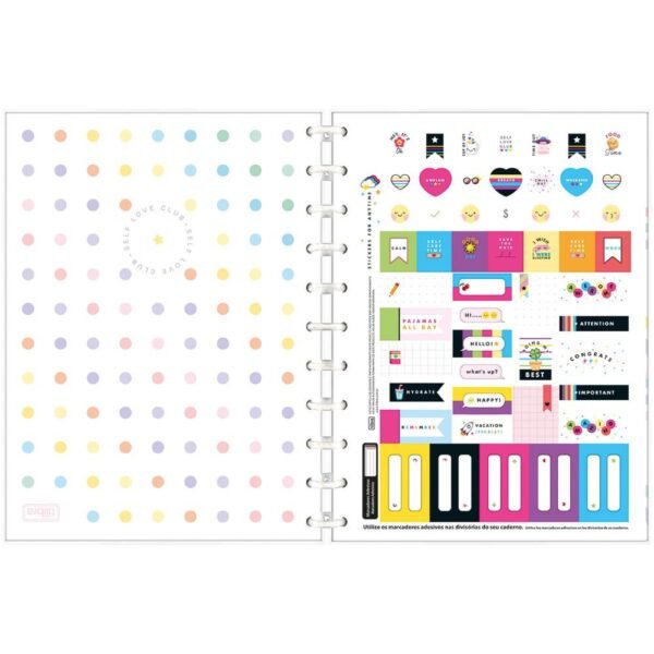 Caderno Universitario Tilidisco Happy 1M 80 Folhas Tilibra - Image 2