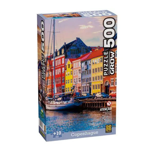 Quebra Cabeca 500 Pecas Copenhague +10 Anos Grow