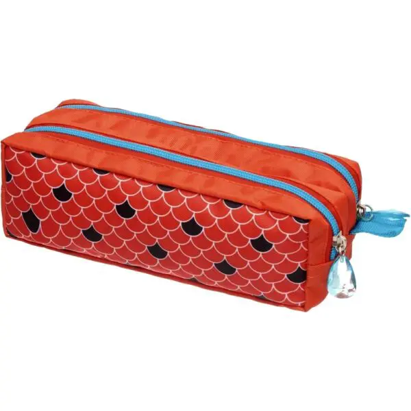Estojo Duplo Escolar Miraculous Acqua Vermelho Pacific - Imagem 3