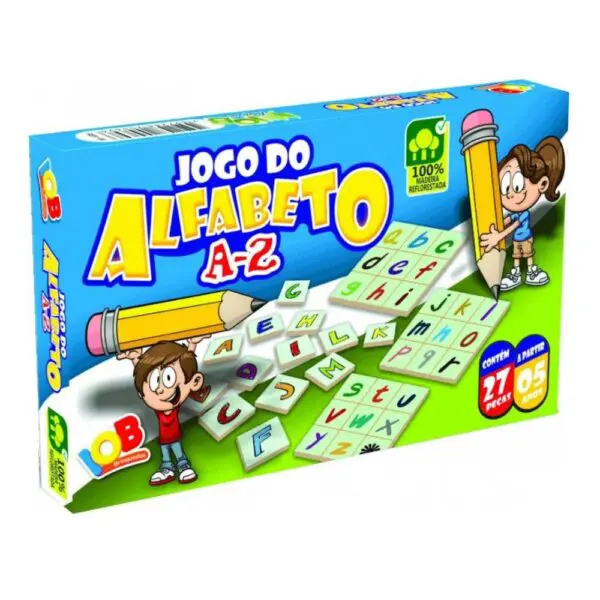 Jogo Do Alfabeto A a Z 27 Pecas +5 Anos IOB