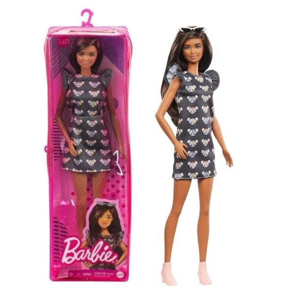 Boneca Barbie Fashionista Vestido Ratinho 140 Mattel