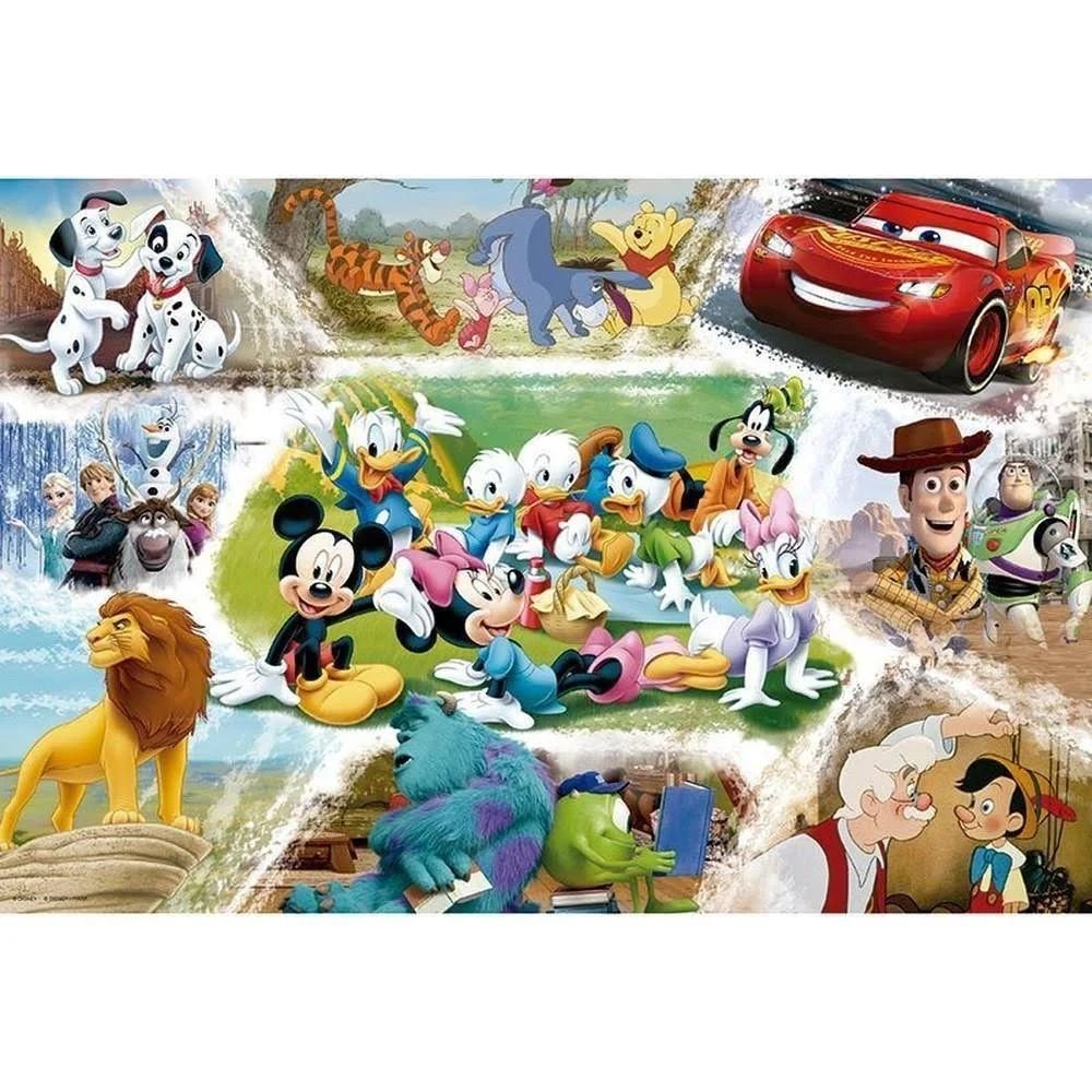 Jogo Quebra Cabeca Disney Personagens 150 Pecas Grow +6 Anos – Papelaria  Pigmeu