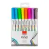 Marcador Artistico Evoke Outline Com 8 Cores BRW