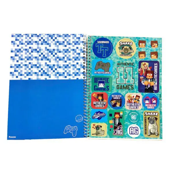 Caderno Universitario Authentic Games 1 Materia 80F Foroni - Imagem 3