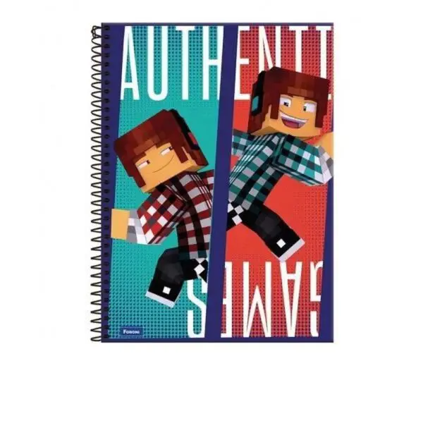 Caderno Universitario Authentic Games 1 Materia 80F Foroni