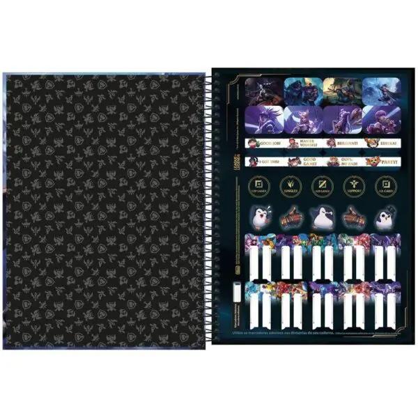 Caderno Universitario League of Legends 1 Materia 80FTilibra - Imagem 2