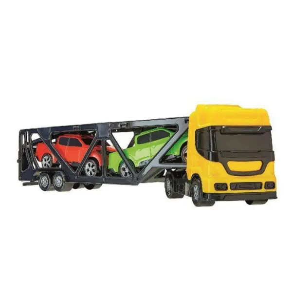 Caminhao Mini Cegonheiro Com 2 Carrinhos Bs Toys - Imagem 2
