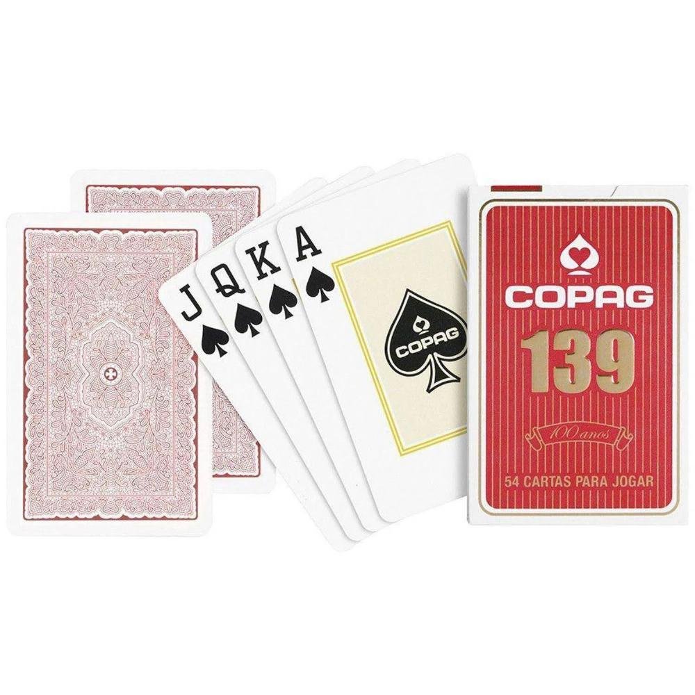 Jogo de Baralho com 2 Jogos de 54 Cartas Cada 5,7x8,7cm - Moment