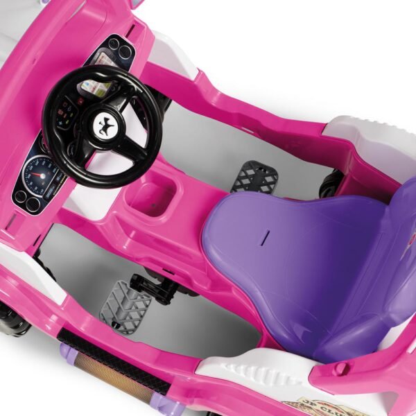 Carrinho De Passeio Infantil Diipi Com Pedal Rosa Calesita - Image 4