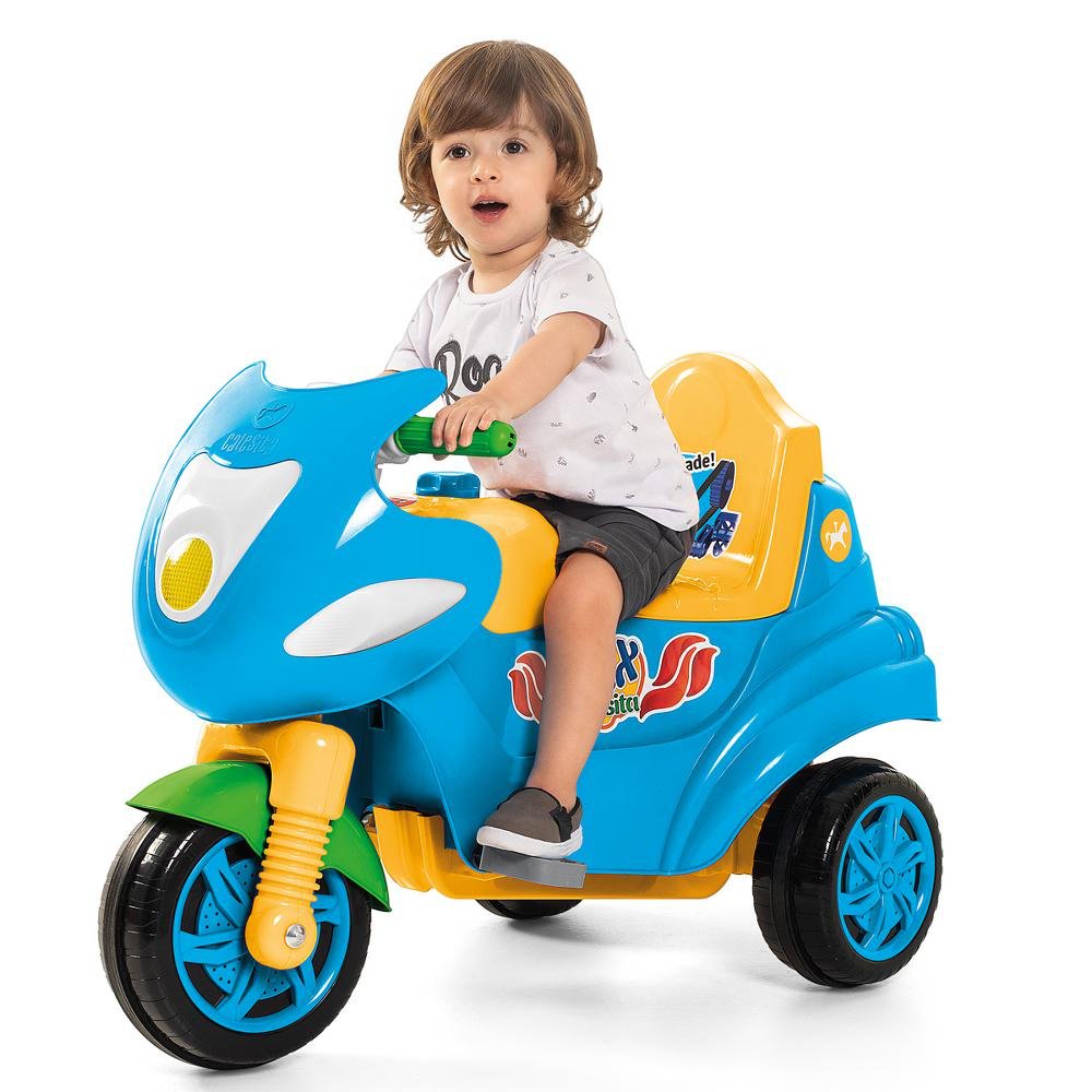 Triciclo Infantil Moto Uno 2 Em 1 Passeio e Pedal - Calesita