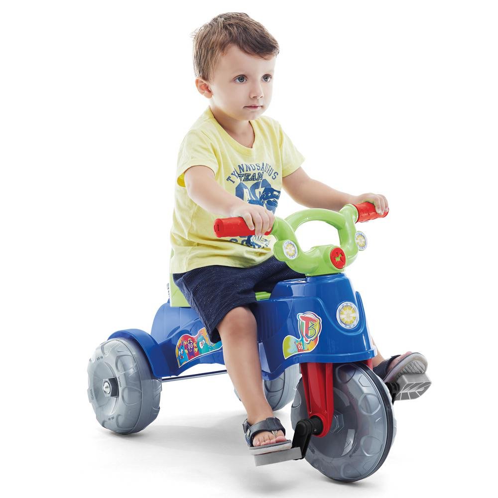 Triciclo Infantil C/ Empurrador E Protetor 1-3 Anos Tatetico