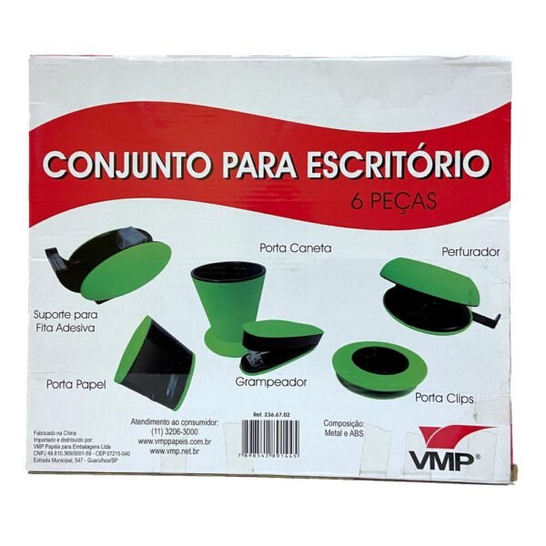 Conjunto Para Escritorio Com 6 Pecas Verde VMP - Image 2