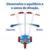 Patinete Skatenet Kid Azul Suporta 80kg Bandeirate - Imagem 3