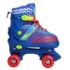 Patins Infantil 4 Rodas Kit de Protecao 34-37 Azul UniToys - Imagem 3