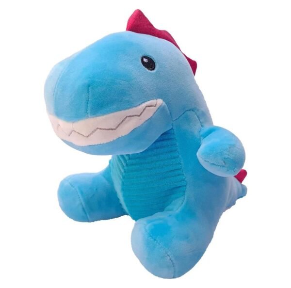 Pelucia Dinossauro Azul Super Macio Dino Baby +3 Anos Fizzy