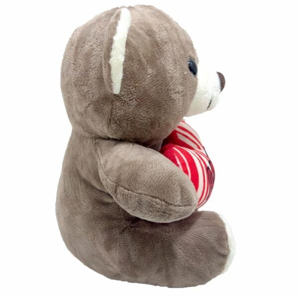 Pelucia Urso Marrom Com Coracao 20cm +3 Anos Fizzy - Image 2