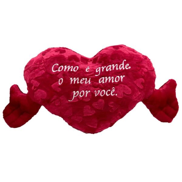 Pelucia de Coracao 80 Cm Eu Te Amo Frases Fizzy - Image 2