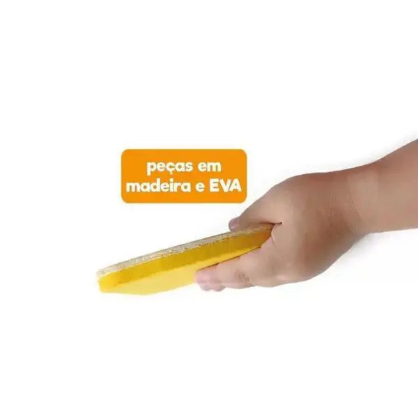 Jogo de Encaixar Vogais Animais Madeira +3 Anos Toyster - Imagem 2