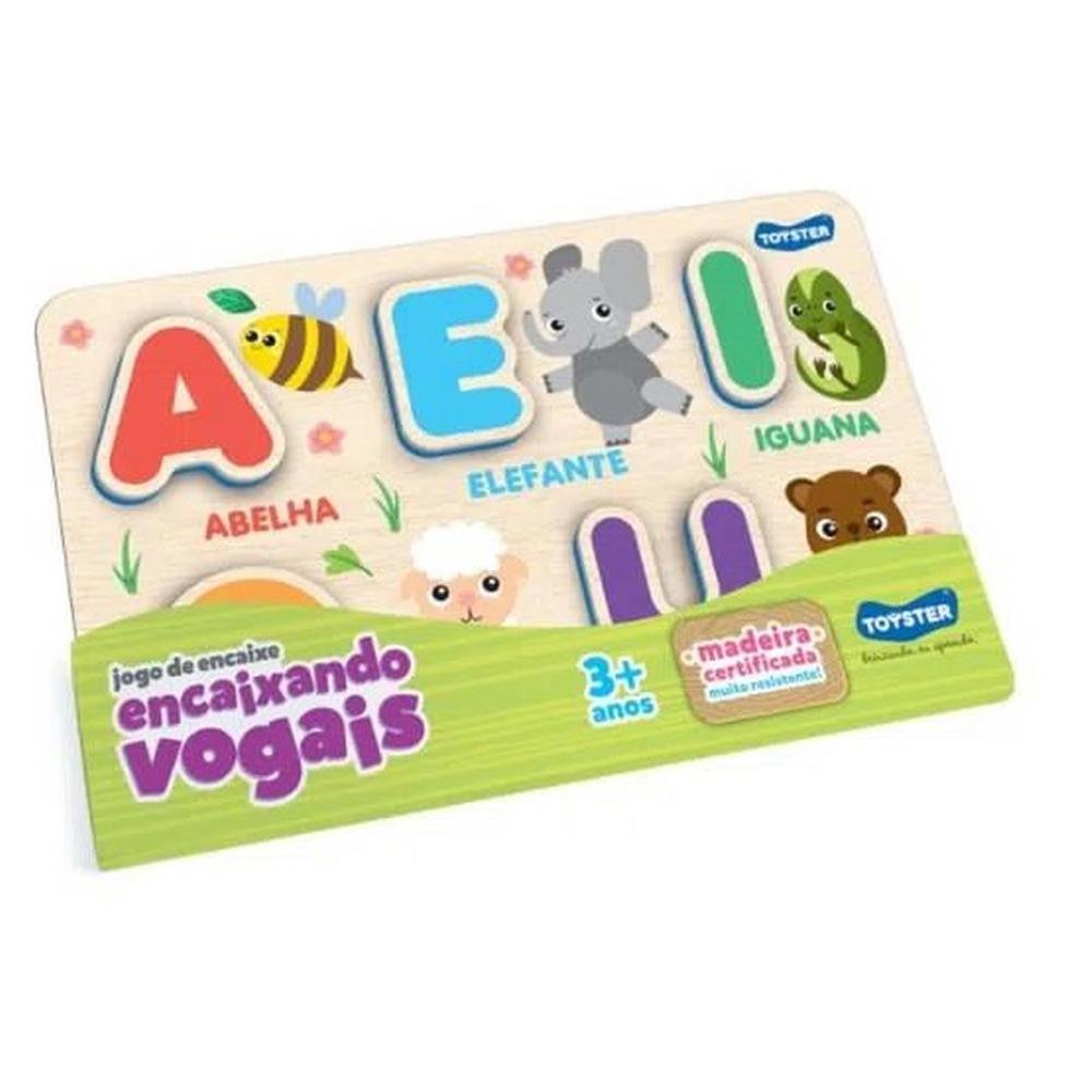 Jogo Educativo As Vogais Dos Animais 10 Pecas +3 Anos – Papelaria Pigmeu