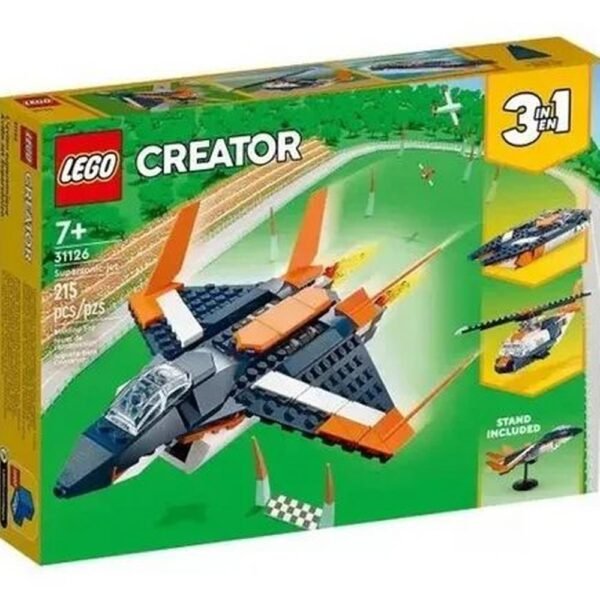 Lego Creator Jato Super Sonico 215 Pecas 3 em 1 +7Anos 31126