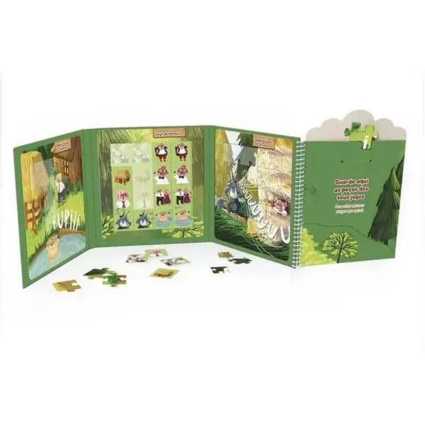 Livro Ilustrativo Os Tres Porquinhos + Jogos +4 Anos Toyster - Imagem 3