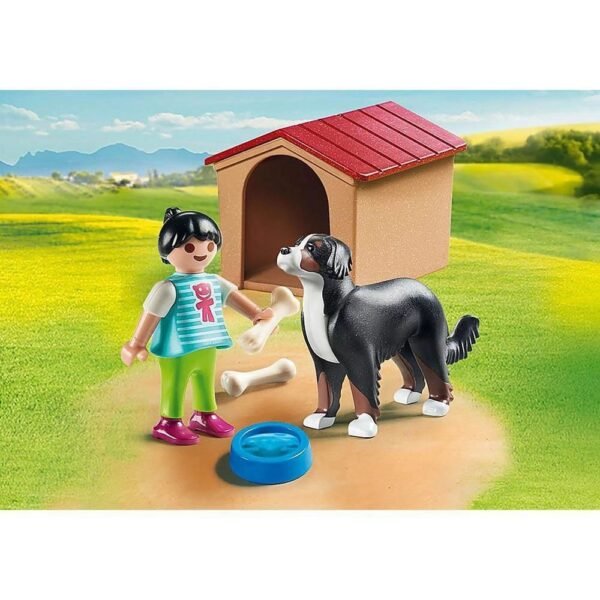 Playmobil Cachorro Com Casinha Country 7 Pecas +4 Anos 70136 - Image 2