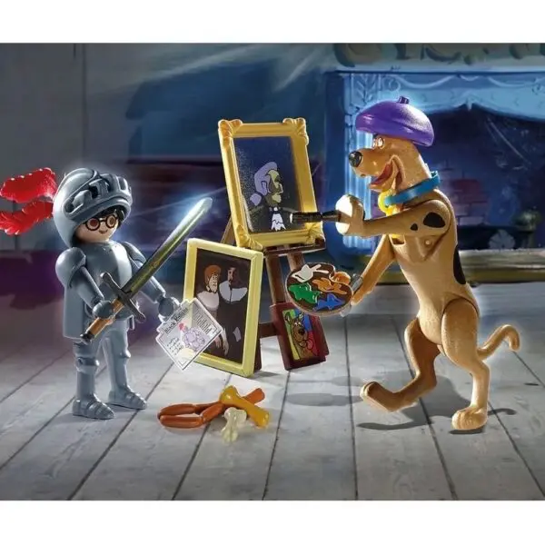 Playmobil Scooby Doo Aventura Cavaleiro Negro 28Pcs 70709 - Imagem 3