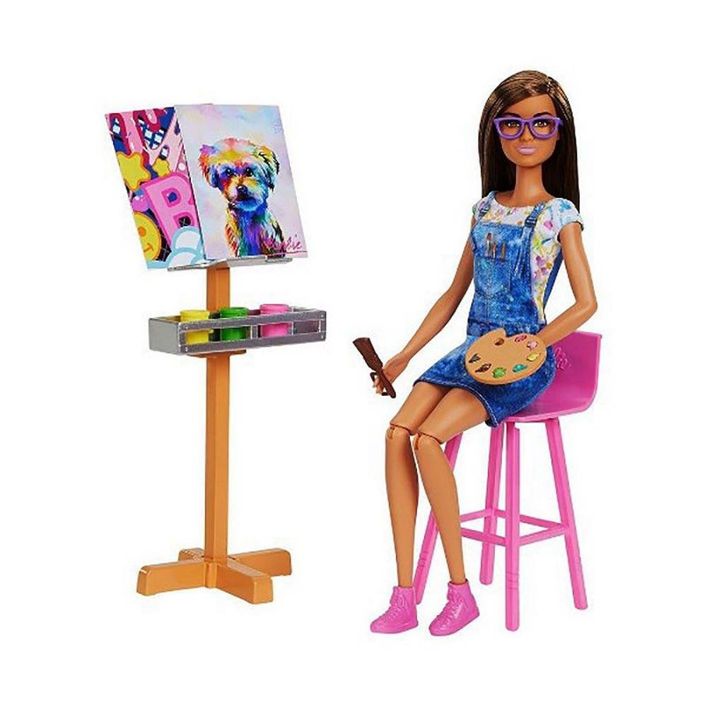 Quadro de Pintura Barbie Fashion Looks Brinquedo Educativo de